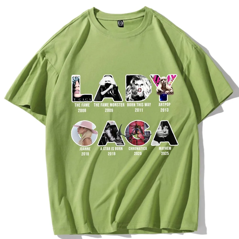 Lady-Gaga Mayhem Ball Tour 2026 T-shirt Man Woman Harajuku Short