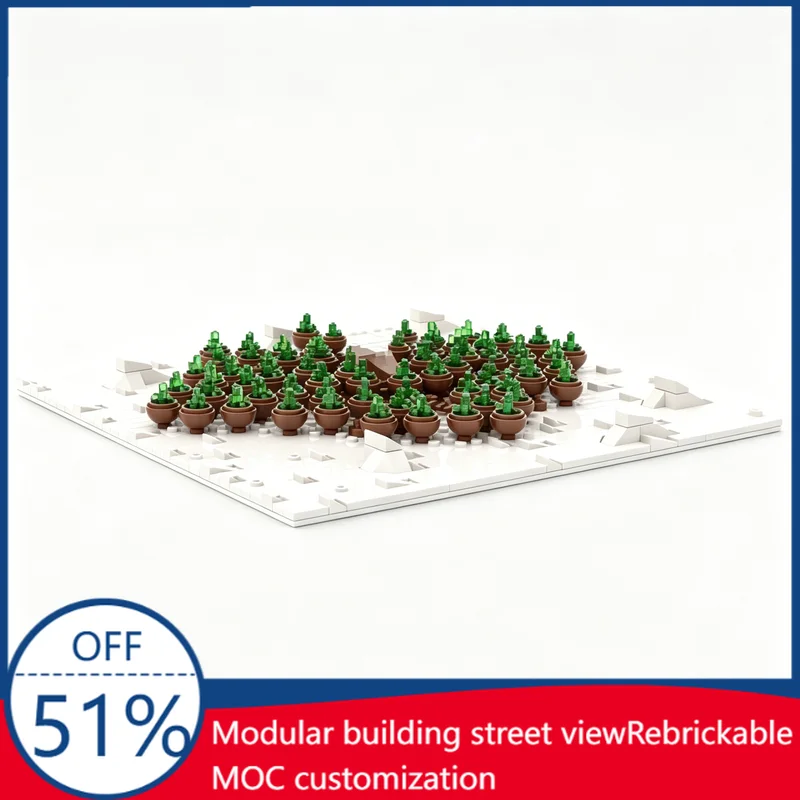 

New 450pcs MOC Tiberium Field Battle Scene Building Blocks Model Diy Assembly Educational Toy Creative Landscape Display Gift