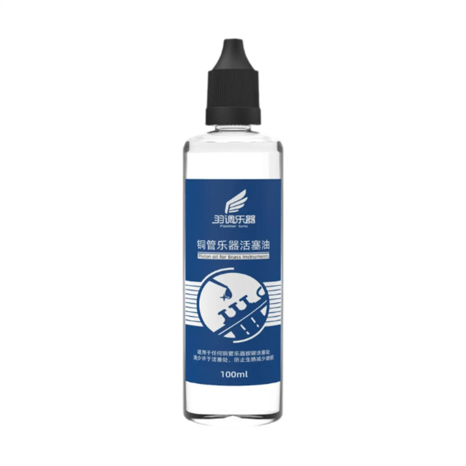 Lubricating Oil Premium Universal Maintenance Set Piston Oil Lubricants for Flute Clarinet Trumpet Brass Instruments 100 ml
