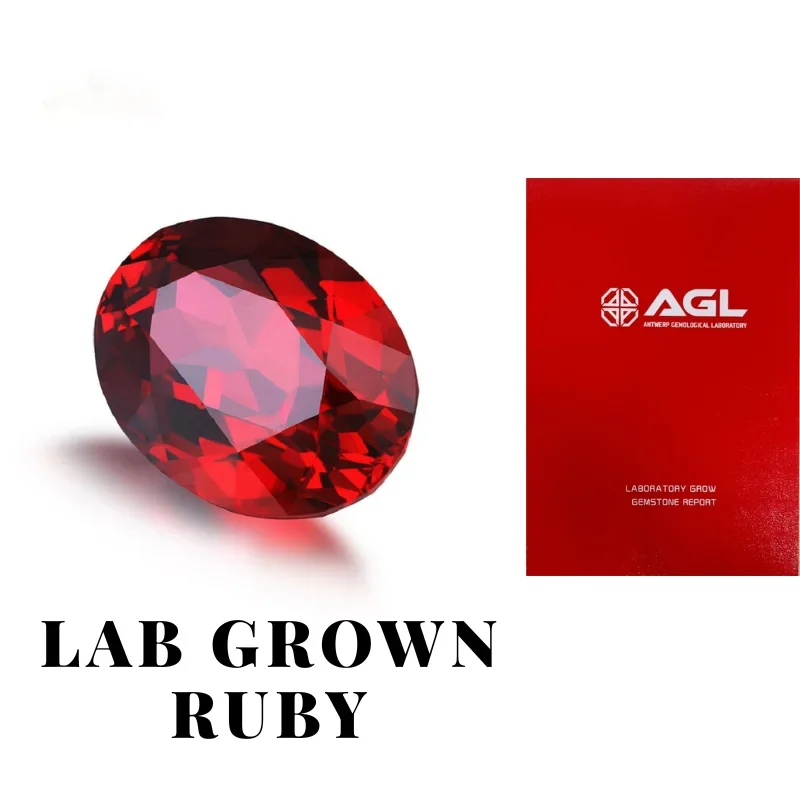 

Lab Grown Ruby Pigeon Blood Red with AGL certificate Advanced DIY Jewelry Rings Earrings jewelry stone red gemstone lab ruby