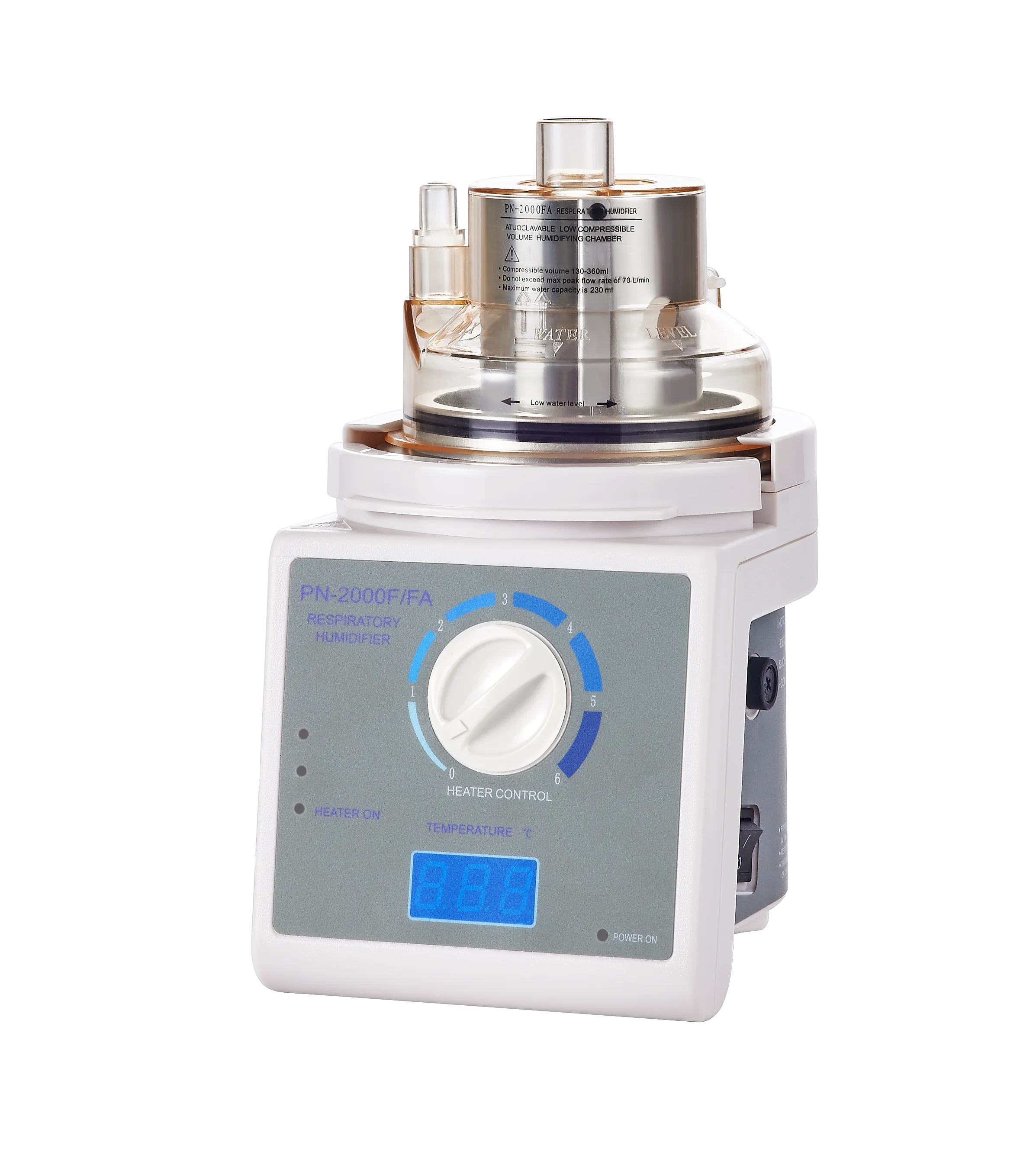 Economical Servo Control with Heated Wire Function Respiratory Medical Humidifier For Ventilators