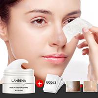 LANBENA Remove Blackhead Nose Mask Nose Pore Strip Tearing Mask Remove Acne Serum Nasal Patch Fade Black Dots Salicylic Acid