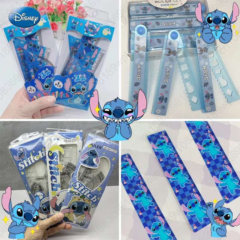 

Disney 1Set Stitch Creative Ruler Sets Student Study Stationery Rulers Triangle Protractor School Supplies Wholesale Kid Gift