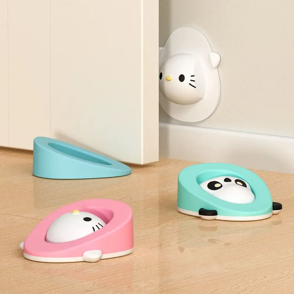 TPR Cartoon Door Stop New Self Adhesive Mute Door Bumper Anti-collision Household Wall Protector Pad