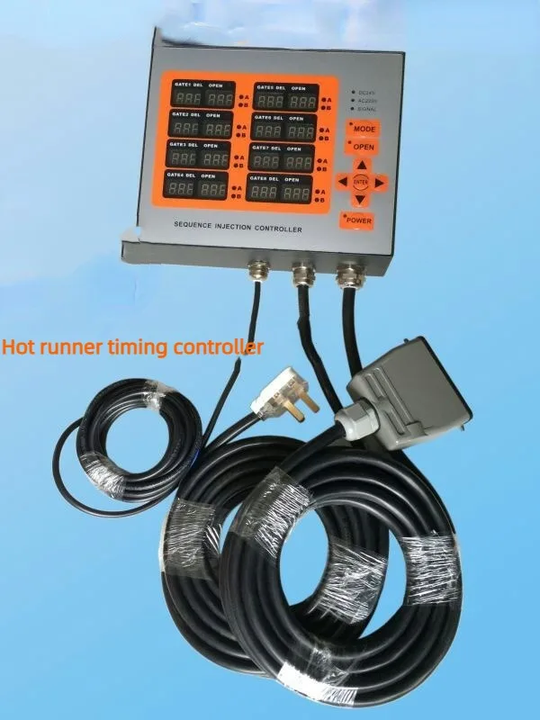 Hot Runner Timing Controller, Injection Molding Machine Electronic Delayer, Integrated 8-group Air/oil Valve Time Controller