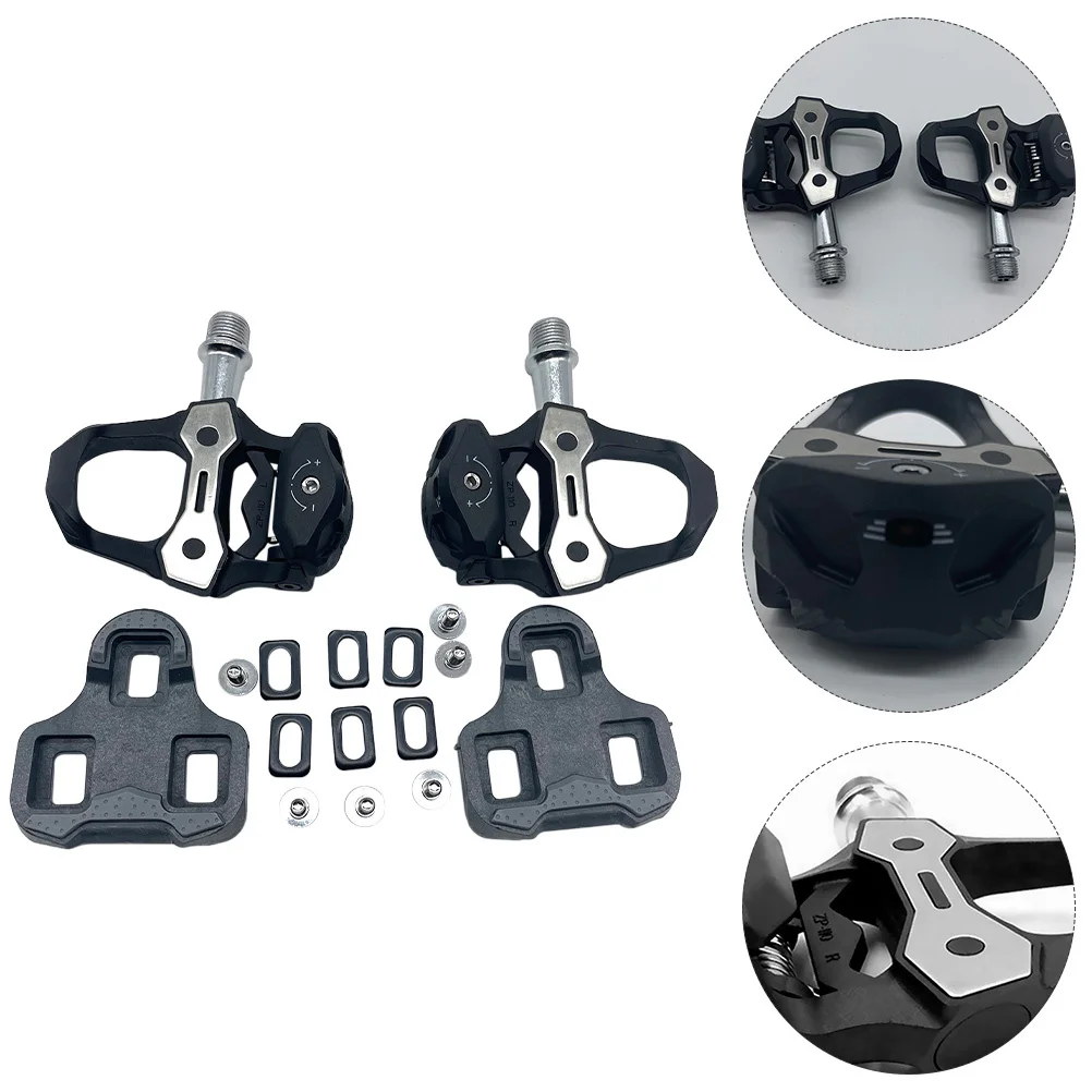 

Black Self-Locking Pedal Aluminium Alloy Bike Footrest with Slip-Resistant Strong Grip for Off-Road Cycling