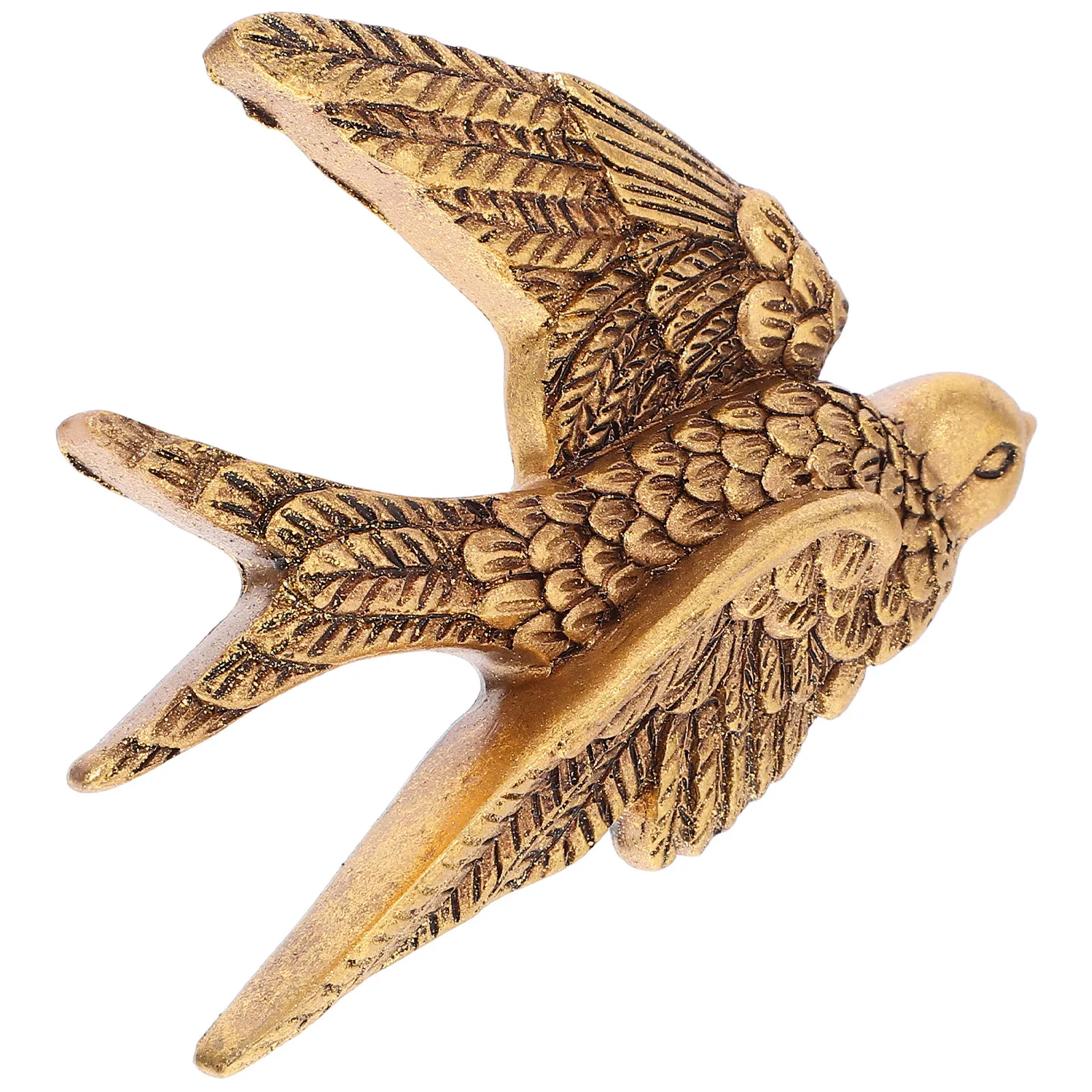 Resin Swallow Wall Art Decor Retro Style Realistic Lightweight Indoor Outdoor Garden Pendant Wall Hanging Craft
