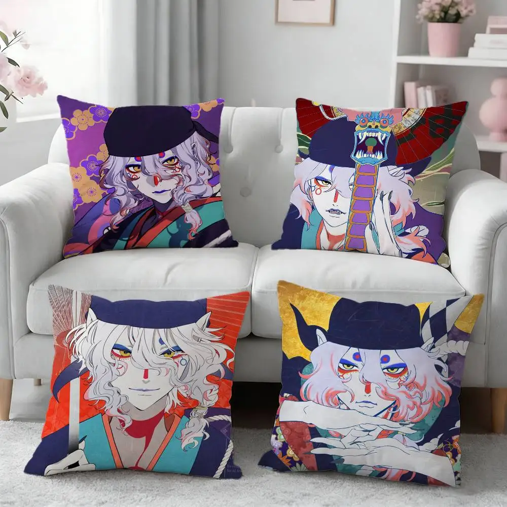 

Mononoke K-kusuriuri Pillow Case Pattern Printed Pillowcase For Living Room Sofa Cushion Cover