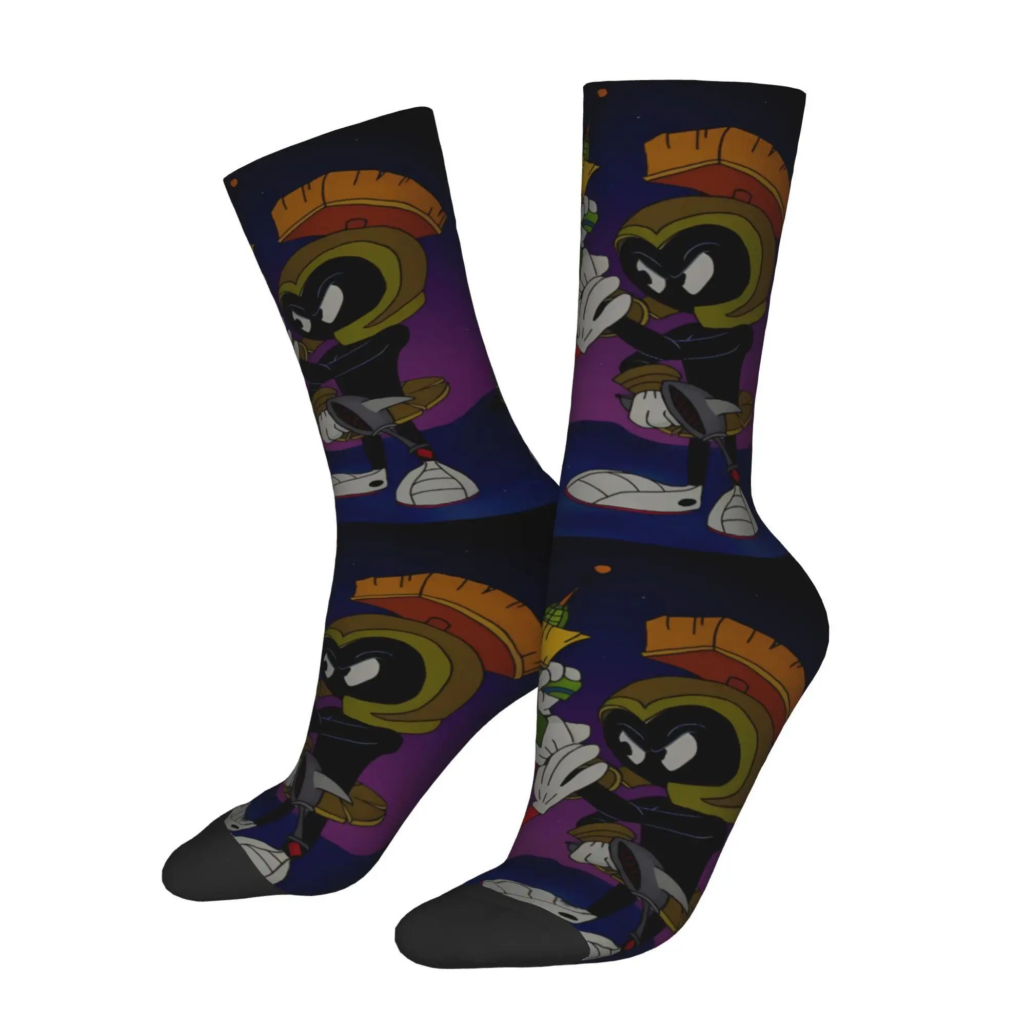 

Носки Marvin the Martian с героями мультфильмов, мужские и женские летние чулки в стиле хип-хоп