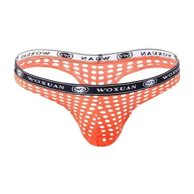 ملابس داخلية للرجال على شكل حرف G مفرغة تسمح بمرور الهواء على شكل حرف T من الخلف ملابس داخلية منخفضة الخصر #3