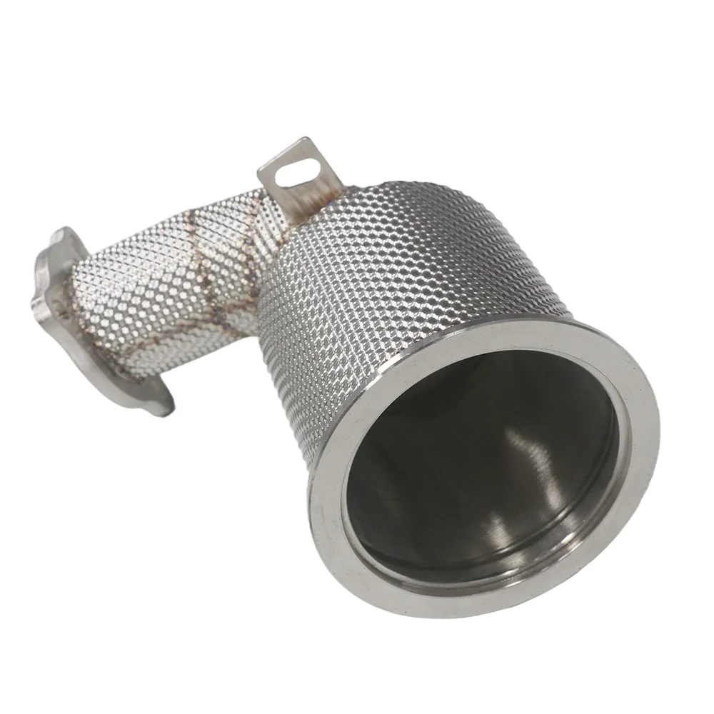 

2017-2023 971 2.9T 304 Stainless Steel with Heat Shield Exhaust Straight Header Downpipe for Porsche Panamera Exhaust Downpipe