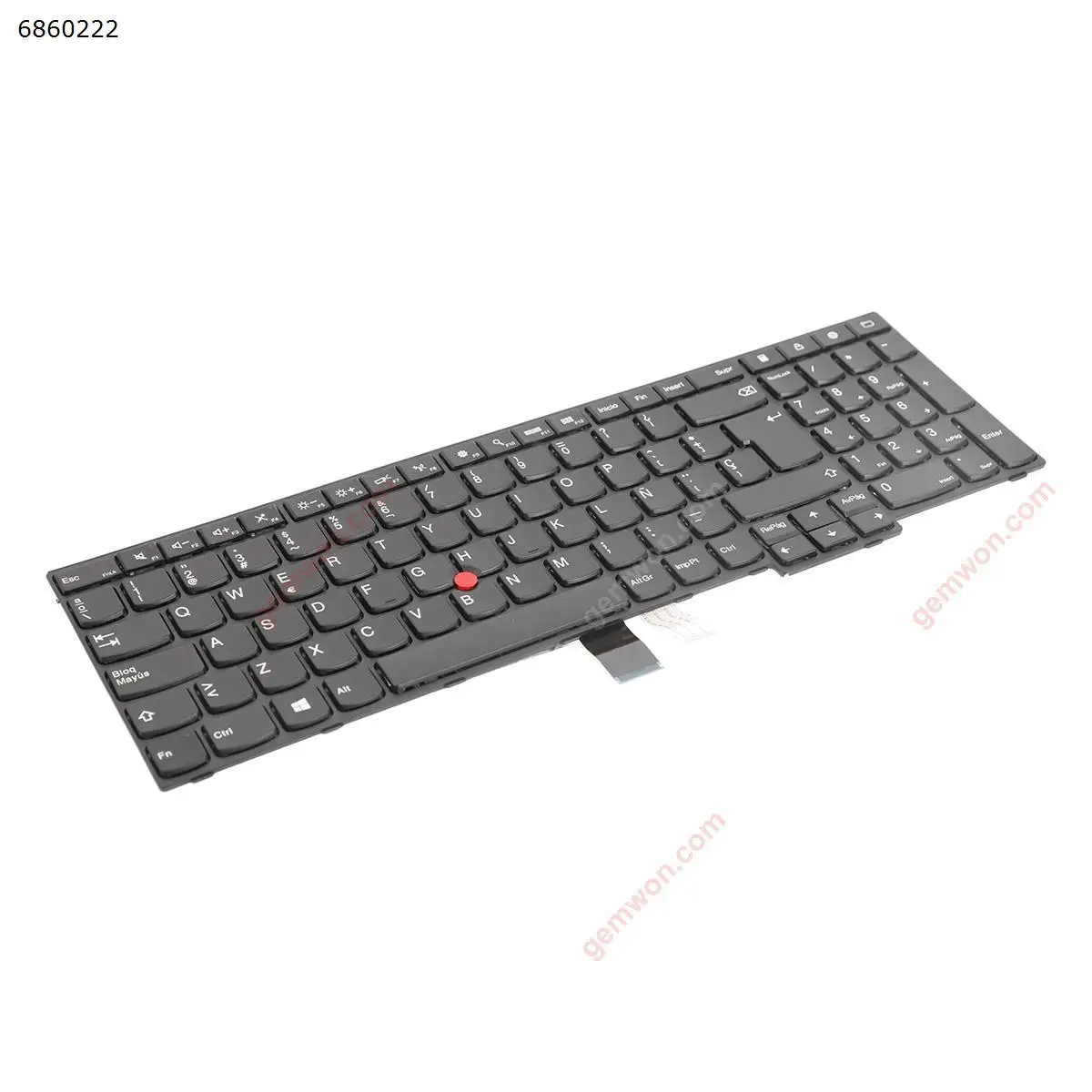 Clavier d'ordinateur portable SP pour ThinkSub, E555, E550, cadre noir, anciers pointu