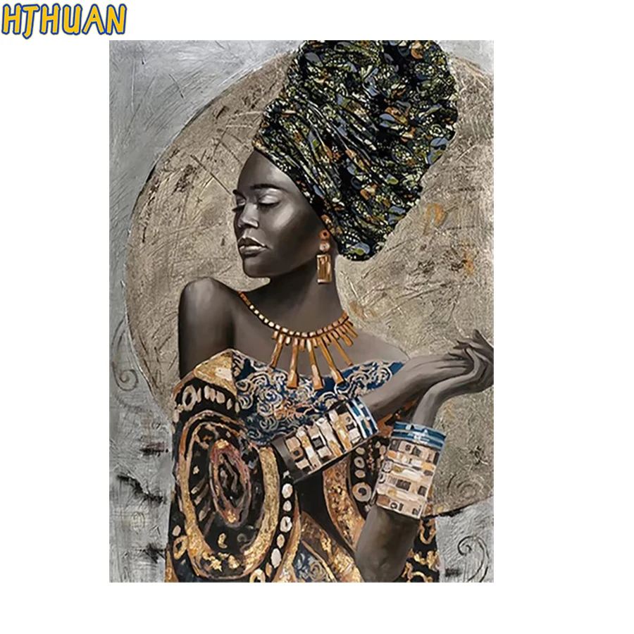 

Diamond embroidery Indian African girl Modern decor mosaic Cross stitch diamond painting full square/round drill 5d art pictures