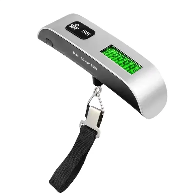 Timbangan Digital untuk Koper, Tas Perjalanan, Alat Timbang Bagasi Portabel, Timbangan Elektronik Gantung untuk Bagasi Tangan