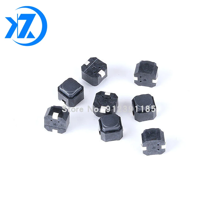 100Pcs Tact Switch 6*6*5MM Mute Switch Silicone Keypad Push Button Switch 6X6X5 MM 2Pins Silent Switches