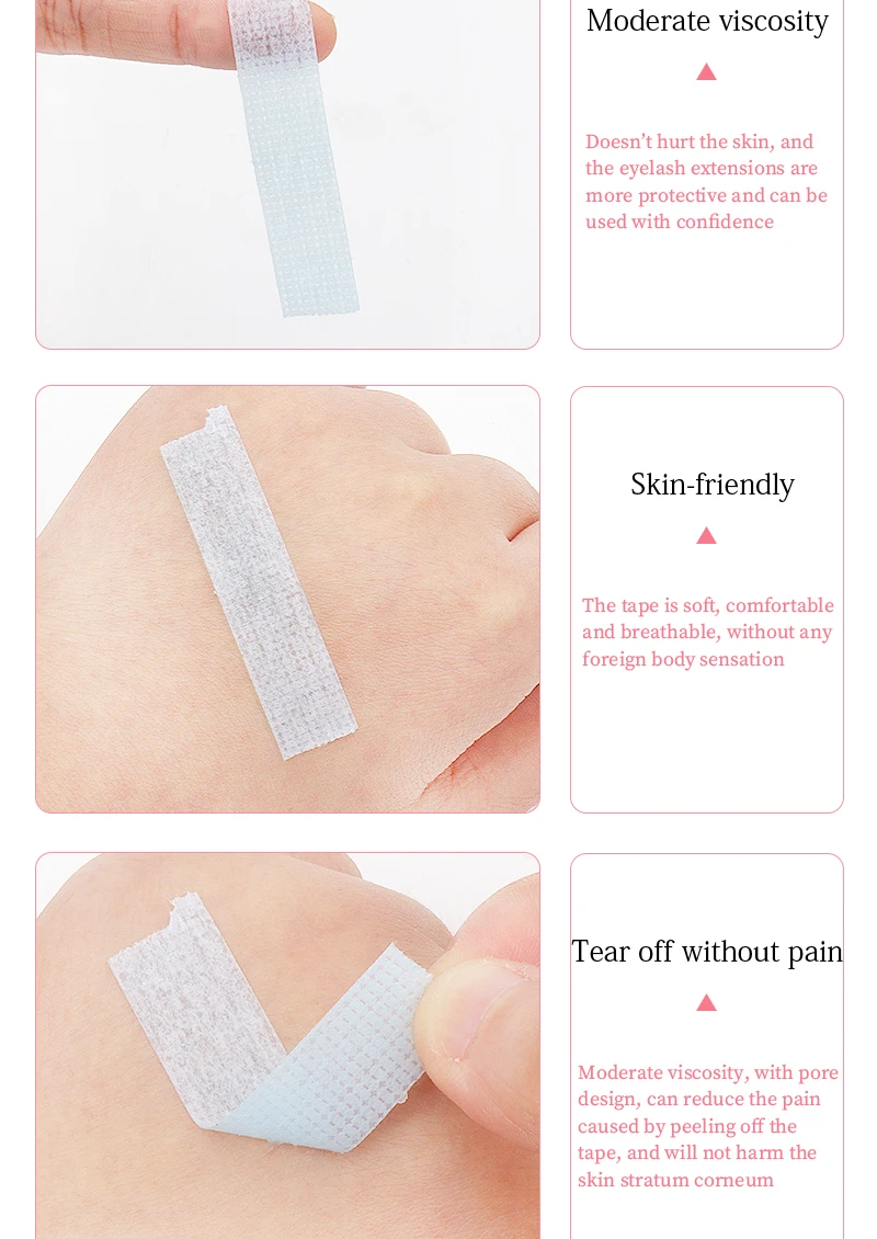 Wimpernverlängerung Klebeband Rosa Silikon Augenpolster Aufkleber Mikroporen Atmungsaktiv Unter Wimpern Patch Lash Lifting Make-Up-Tool – Detail 6