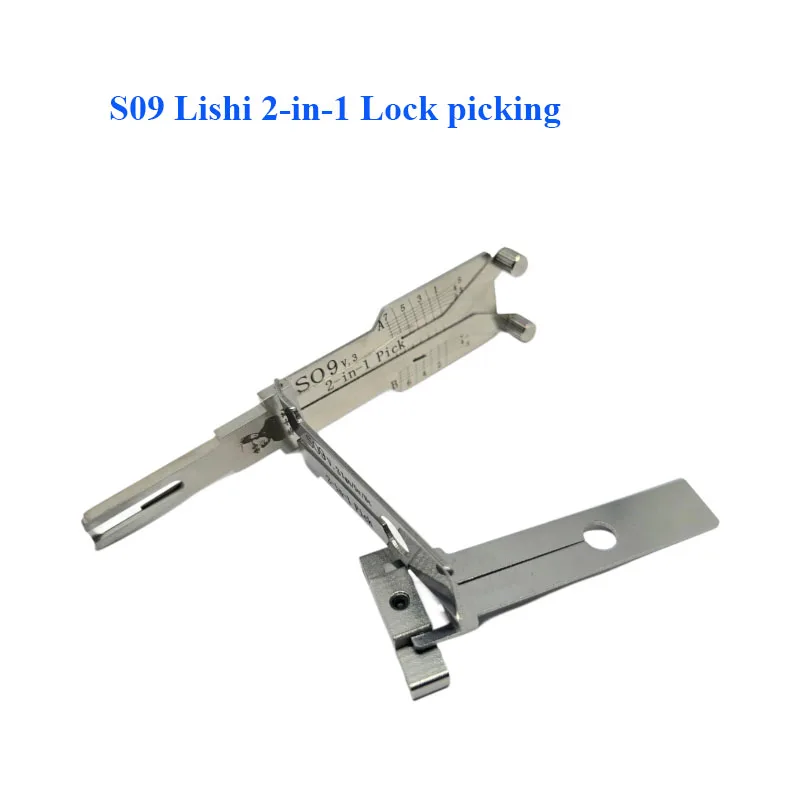 

S09 V4 Lishi Модель 2-в-1 Hyundai Kia Recent 2025 Модель Замок Декодер Автомобильные слесарные инструменты Инструменты обхода автомобиля
