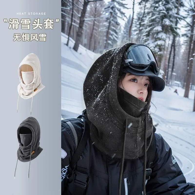

Winter Hat Mask Scarf Earflap 4-in-1 Cap Windproof Warm Mask For Winter Outdoor Motorcycle Bike Cycling Cold Weather Protection