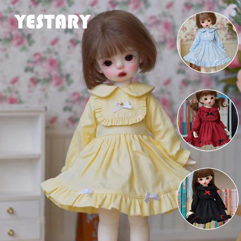 

Одежда для кукол YESTARY Blythe шарнирная кукла 1/3 1/4 1/6, аксессуары для кукол, готовые изделия, Кукольное платье с кружевом, однотонное платье, подарки для девочек