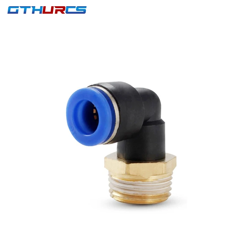 50 Uds PL accesorios neumáticos conector rápido de aire PL4-M5 PL6-01 PL8-02 PL10-03 1/8 "1/4" 3/8 "1/2" rosca macho