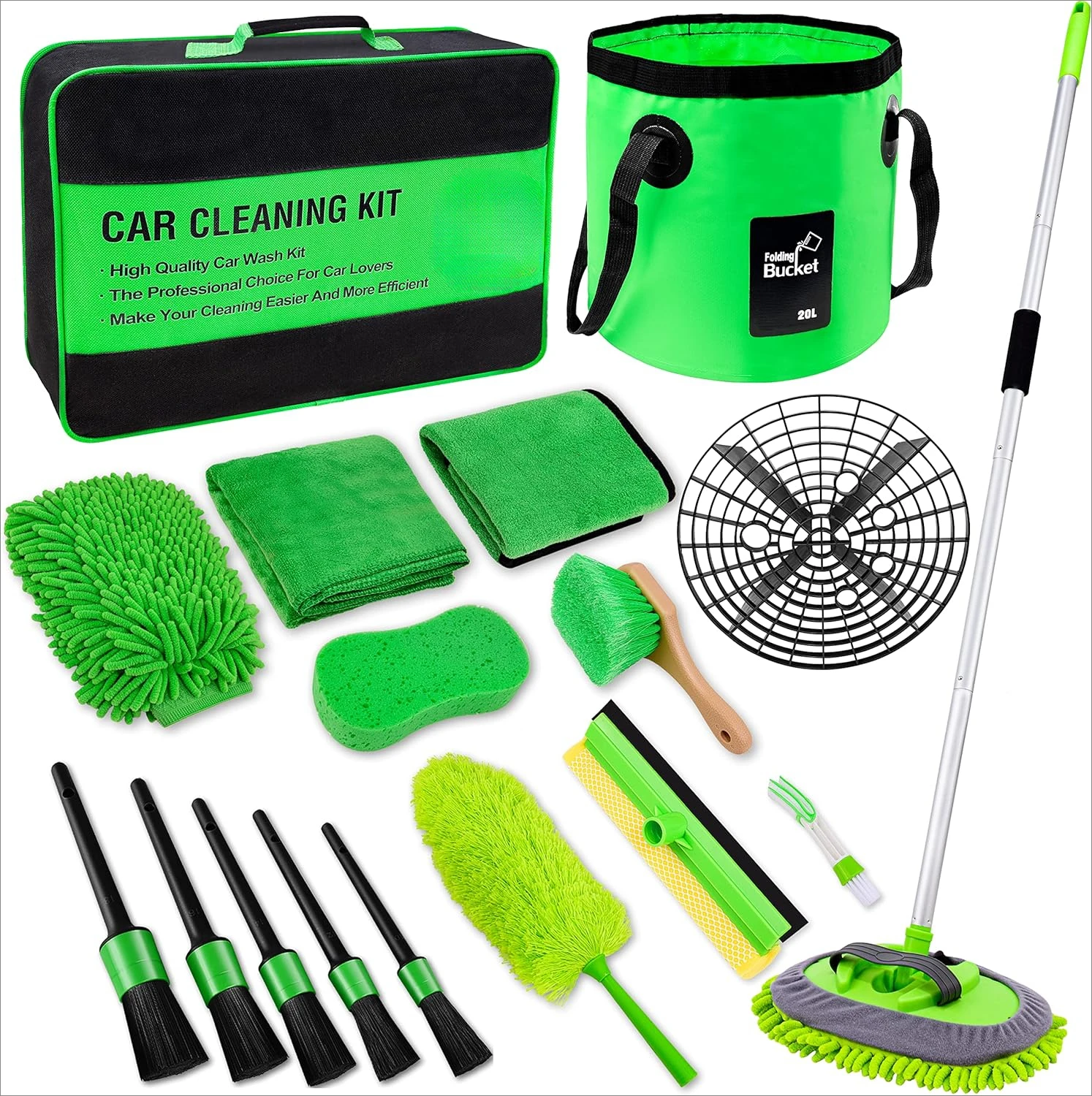 17Pcs Car Wash Kit,62