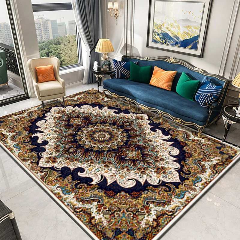 Persian American Carpet Living Room Bedroom Rug Vintage Decor Coffee Table Mat Morocco Carpets Home Study Room Floor Rug