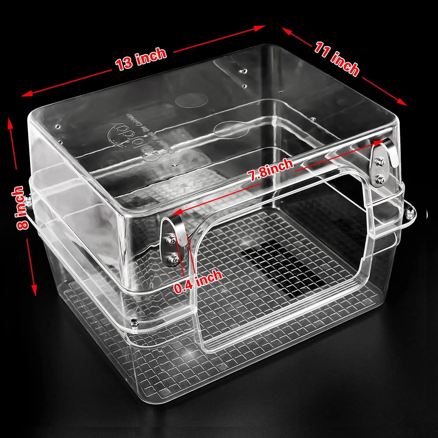 Bird Bath Shower   Bathtub Box  Large Hanging Clear Transparent  Cube   for Parrots  Cage Accessories Bowl