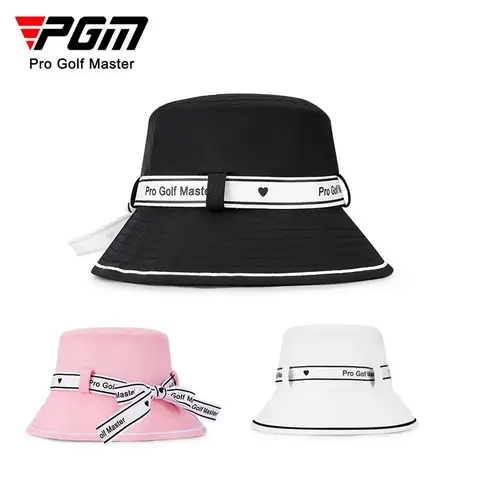 PGM 여성용 골프 모자 활 스트랩 어부 모자, 햇빛 차단 및 자외선 차단, 내부 땀 흡수 밴드 디자인, MZ056