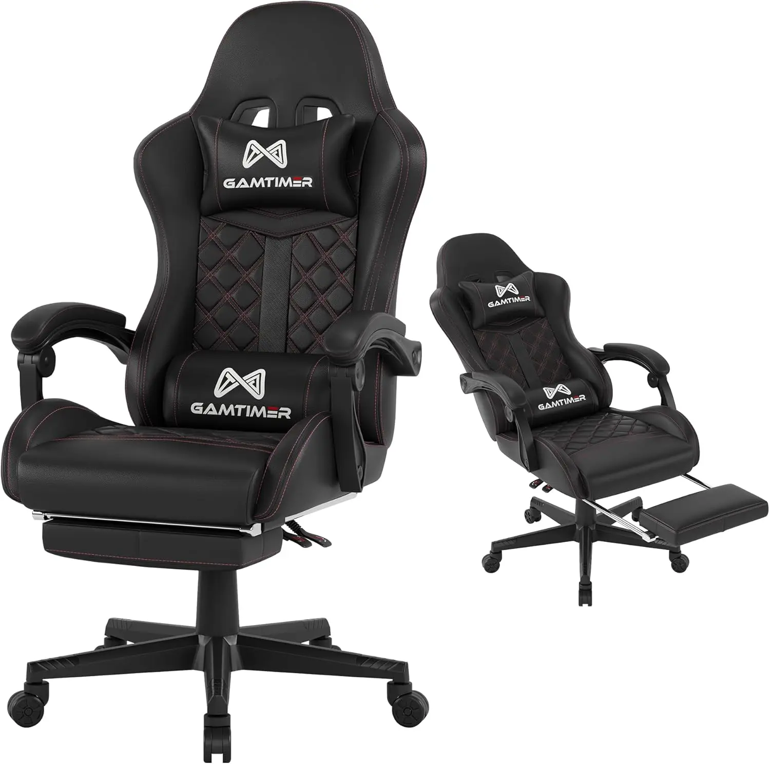 

Gaming Chair, 400 lbs Adult Chair, High Back Computer Chair with Footrest and Linked Armrests, Office Video Game Chair with