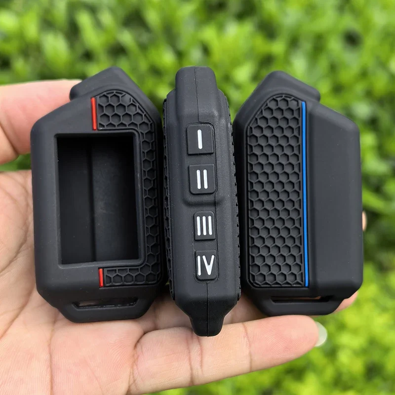 Silicone LCD Key Cases Skin For Scher-Khan Mobicar 1 2 3 A B M10 M20 Two Way Car Alarm System Remote Control Fobs Cover