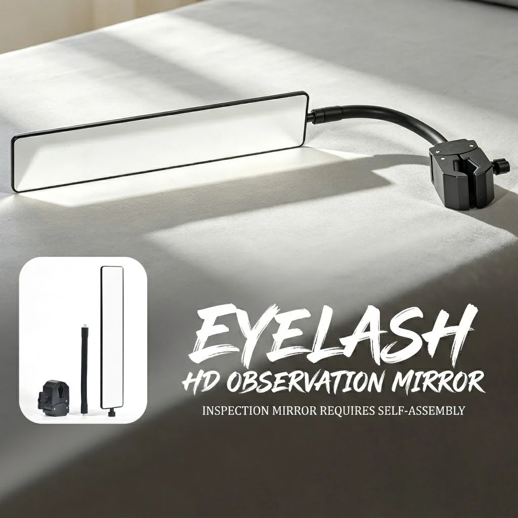 New Eyelash Extension Mirror Adjustable Lash Inspection Mirror Prevent Root Lifting Makeup Auxiliary Tool for Lash Tech Supplies - view 4