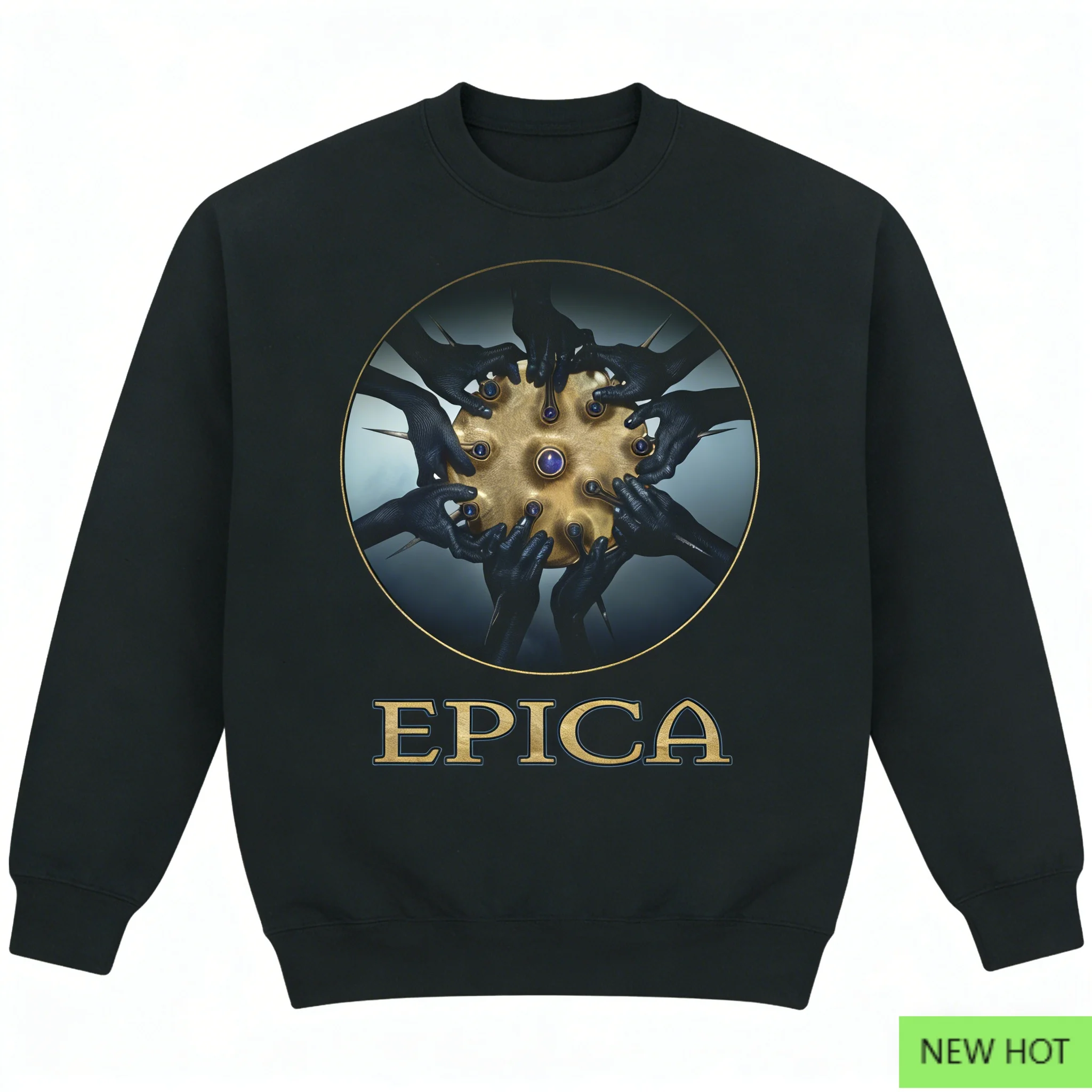 سترة بغطاء للرأس برسومات Epica، سويت شيرت معدني سيمفونية، مثالية للمعجبين الذين يحبون نمط الفرقة وأبيكة الخيال الملحمي #2