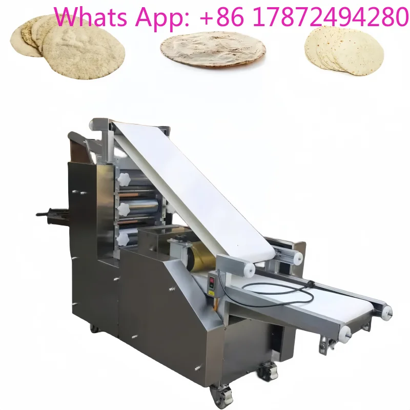 Fully Automatic Flat Bread Production Line | 5-40cm Tortilla Chapati Paratha Roti Maker Arabic Pita Bread Machines