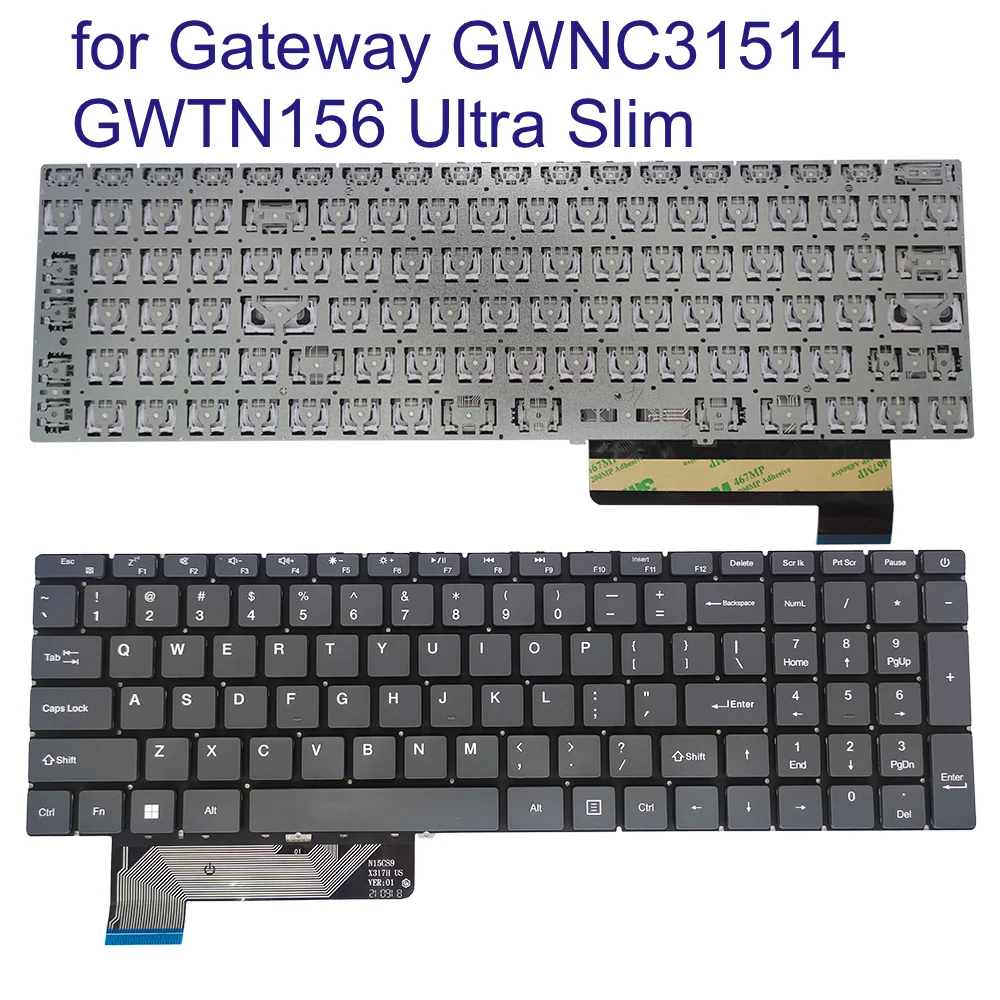 Nowa klawiatura do laptopa PRIDE-K3960 US English do Gateway GWNC31514 GWTN156 Ultra Slim GWTN156-1BK GWTN156-1BL 4BL GWNC31514-BK