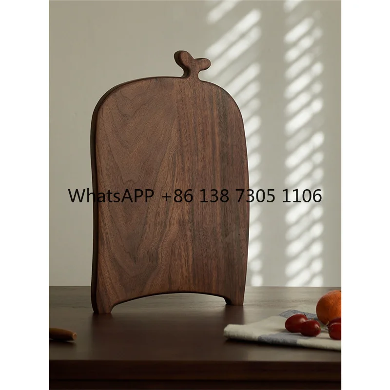 

Solid wood dinner plate North American walnut cutting board cutting vegetable toast tray simple breakfast plate