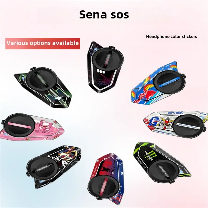 Suitable for SENA Senna 50S Bluetooth Earphone Stickers Shell Decoration Protection Stickers Film Stickers, Accessories Stickers