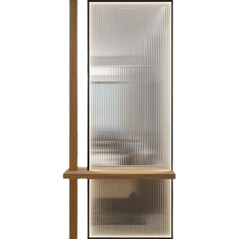 

Suitable for simple modern screen light luxury Changhong glass entry entrance living room bathroom shielding stainless steel