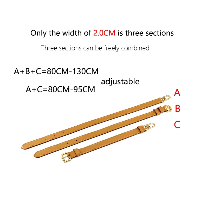 Tinberon marca de alta qualidade couro genuíno saco cinta comprimento 107cm-119cm luxo ajustável alça de ombro feminino saco acessórios