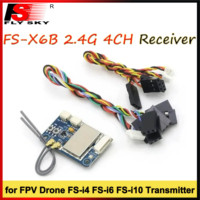 FLYSKY FS-X6B 2.4GHz I-BUS PPM PWM Receiver for RC Plane Quadcopter FPV Drone Plane FS-i4X FS-i6 FS-i6X i6S FS-i10 Transmitter
