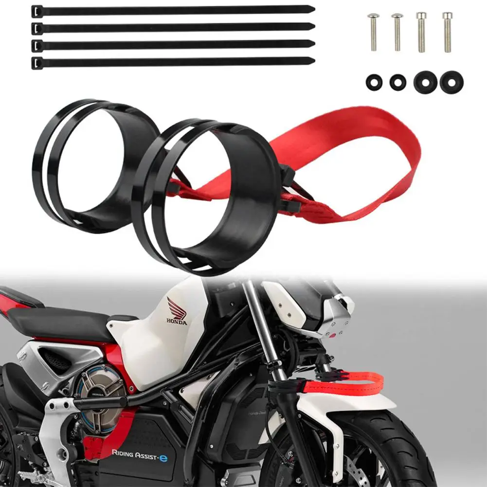 

Motorcycle Pulling Belt Holding Traction Strap Front Rear Lift Handle Outdoor Cycling Safety Accessories