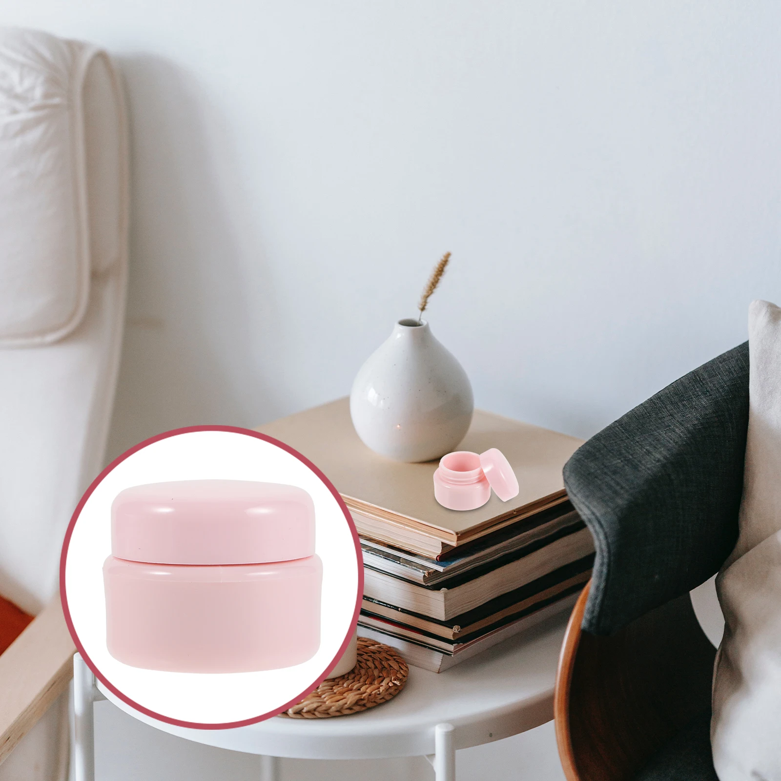 

Refillable Packaging Empty Cream Lotion Jars Plastic Containers Lids Travel Home Use Leak-Proof Reusable for Skincare