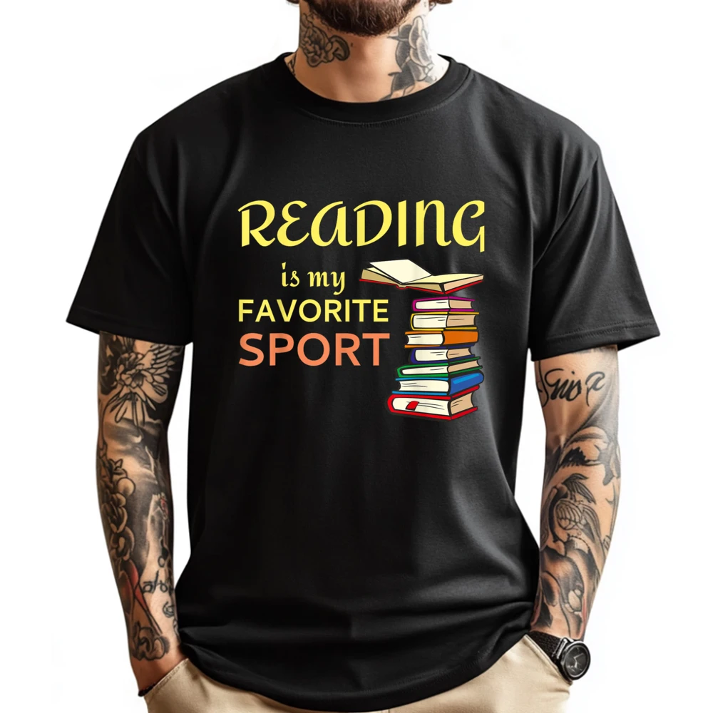 

Funny Reading Is My Favorite Sport for Book Lovers Brand Clothing Men's Clothing Deals HOLIDAYS