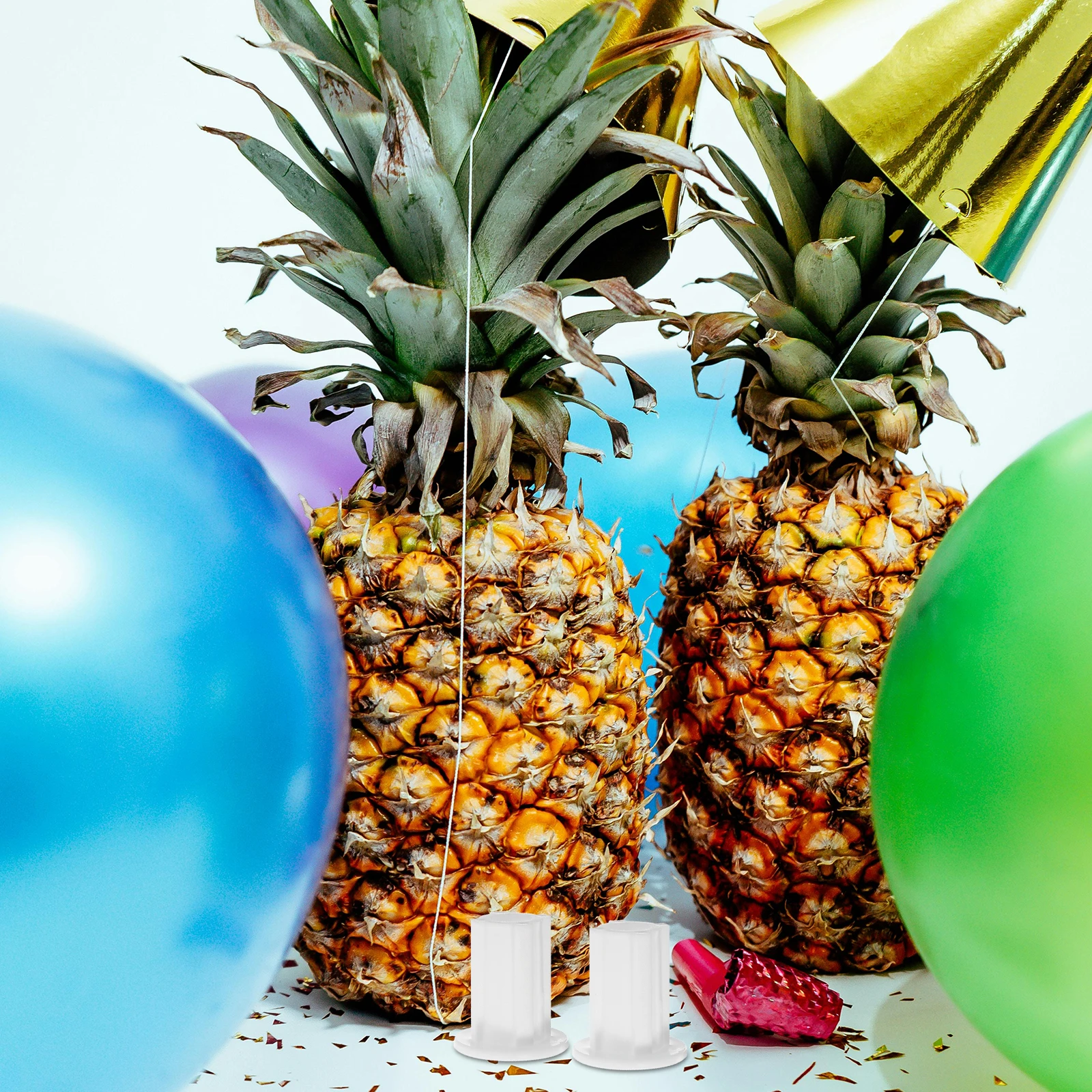 

300 Pcs Balloon Accessories Cylinder Plastic Telescopic Connector Table Balloon St Adapter Arch Supply