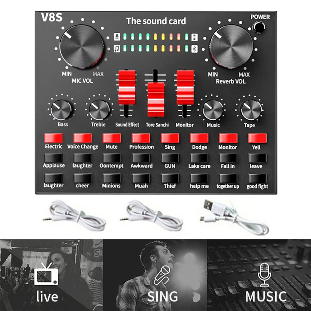 BM800 ميكروفون مهني أطقم مكثف هيئة التصنيع العسكري مع لايف كارت الصوت للكمبيوتر تسجيل الصوت استوديو البث المباشر كاريوكي