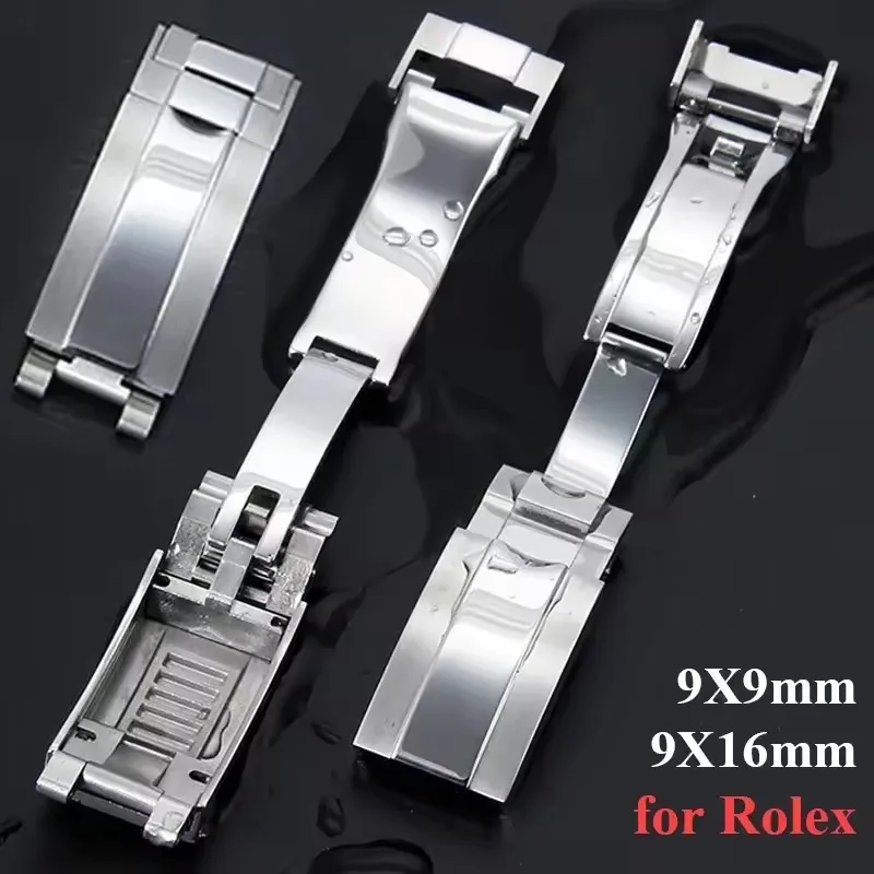 904-aco-inoxidavel-9mm-pulseira-fecho-para-rolex-daytona-submariner-gmt-data-apenas-iate-master-fivela-de-ajuste-rapido-ouro-prata