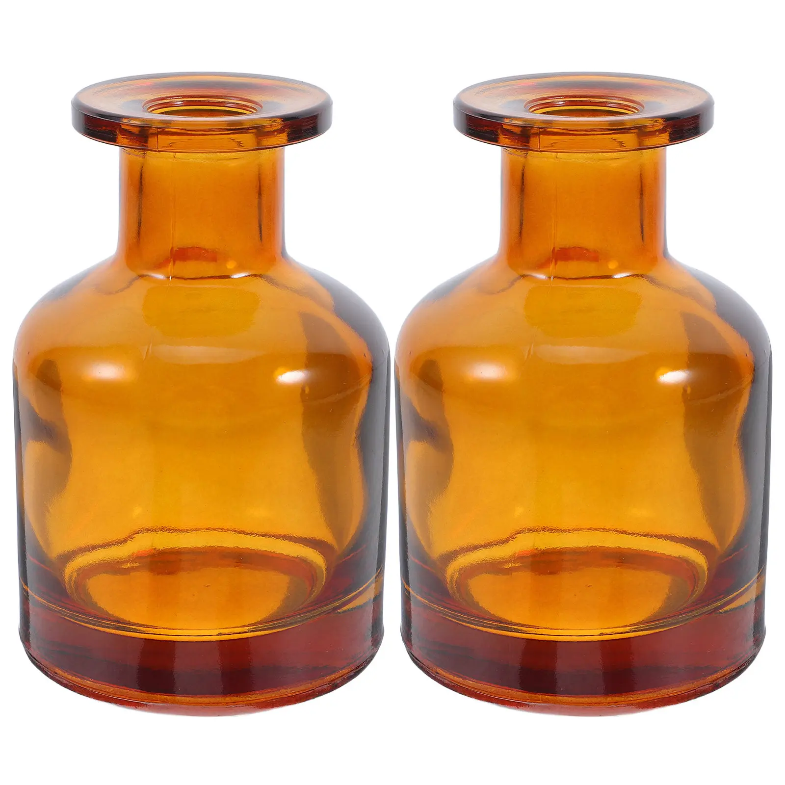2pcs-cylindrical-glass-diffuser-bottles-100ml-refillable-reed-diffuser-container-leakproof-essential-oil-storage-jar