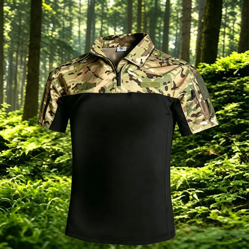 

Outdoor Combat Shirt Men Shirts Clothing Military Uniform Tops Flecktarn Combatshirt Tactical Shirt Russian Tactical Uniforms