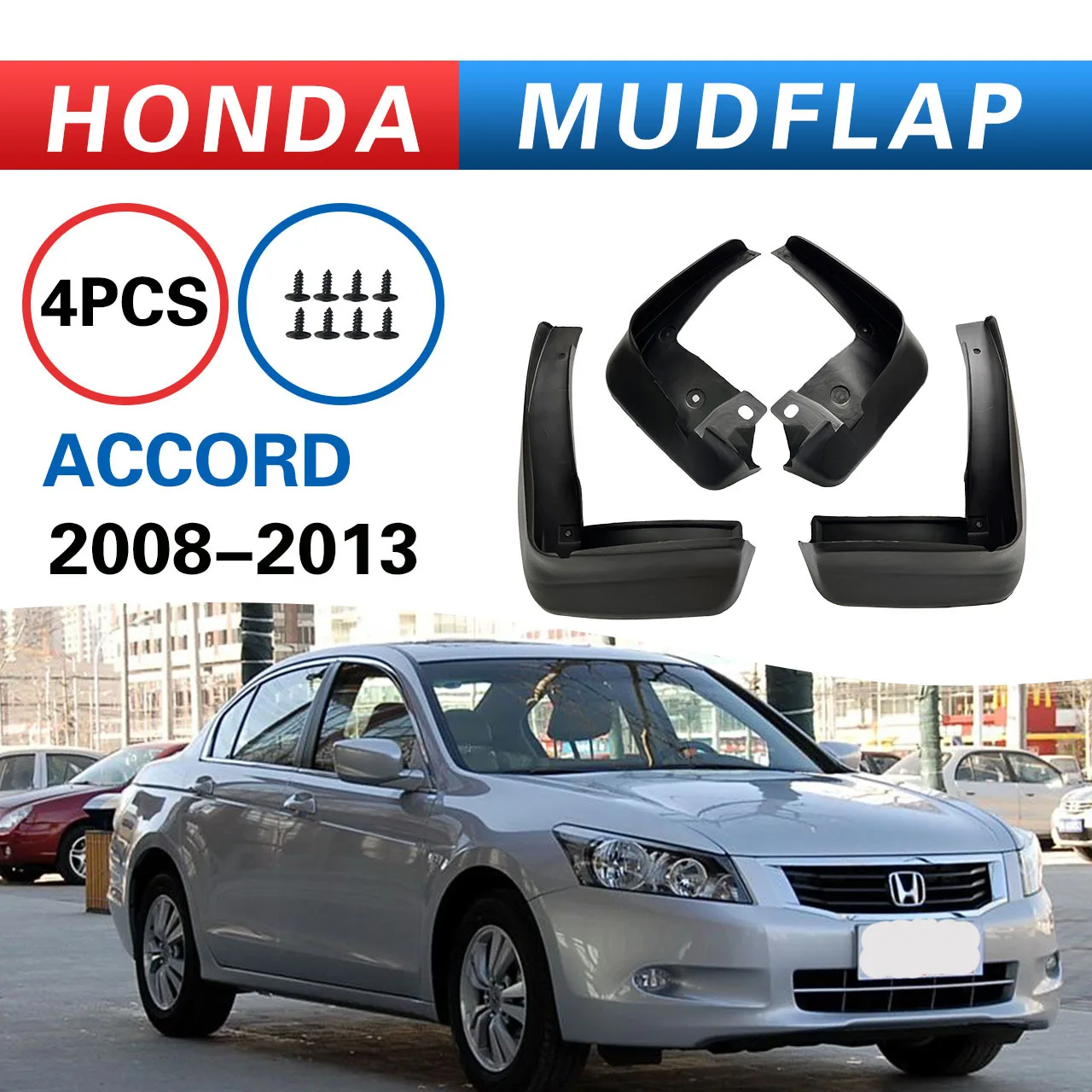 

For HONDA Accord 2008-2013 car mudguard, Splash proof mudguard, front and rear wheel fender