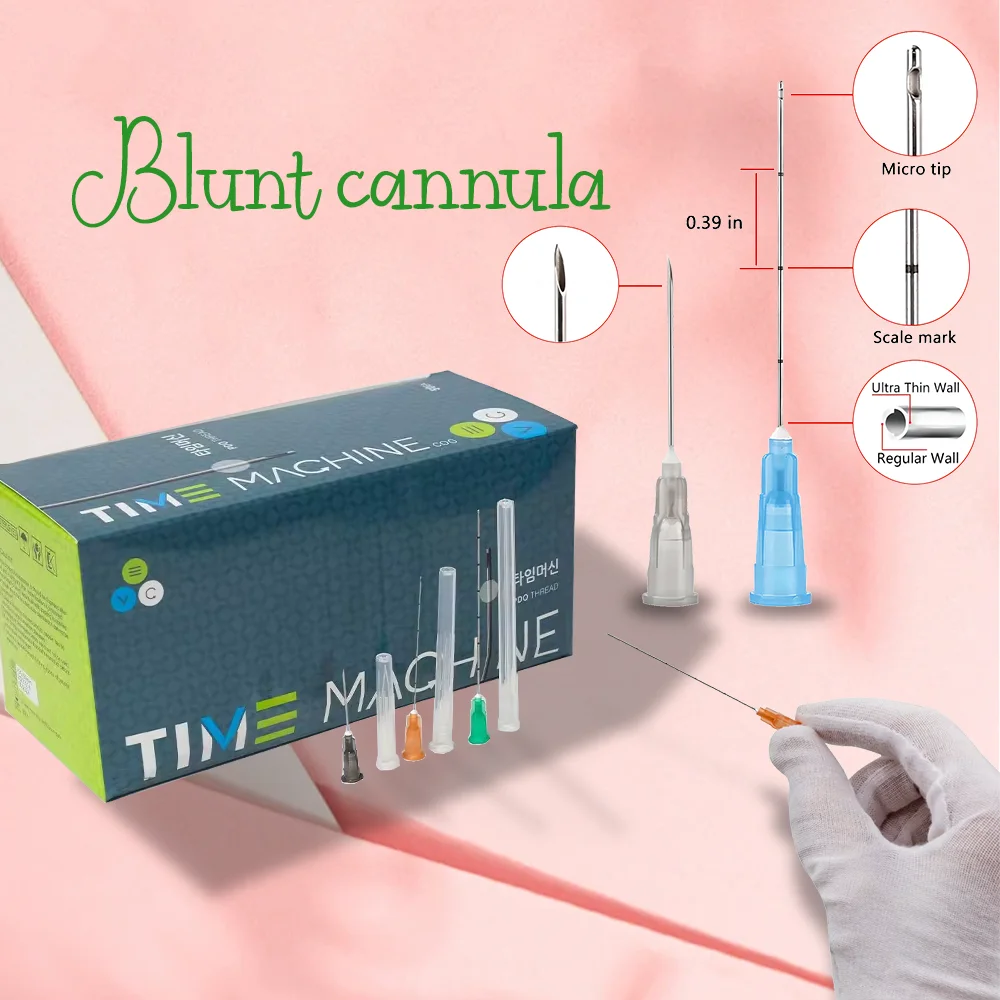 

50 шт. стерильная микротупая канюля 18 г 100 мм 22 г 50 мм 21 г 70 мм 25 г 70 мм игольная канюля с тупым наконечником для наполнителя красоты