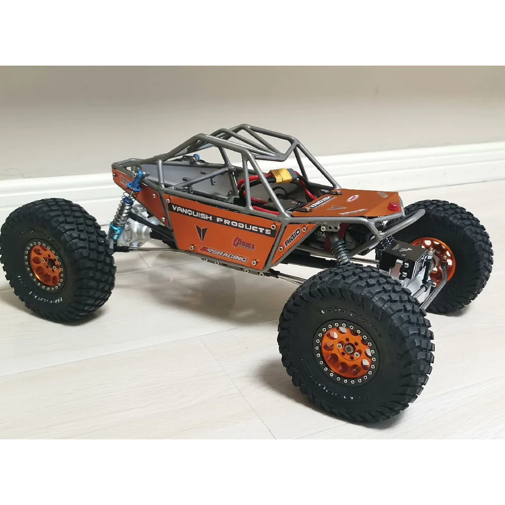 

Titanium Alloy Pipe Rack Climbing Car Frame Cage for 1/10 RC Crawler Car Capra Goat Remote Control Model Car Accessories